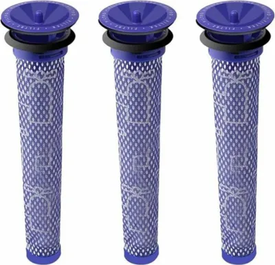 Produktbild von 3er-Pack Staubsauger-Ersatzteile, waschbarer Vormotorfilter für Dyson V8, V6, V7, DC58, DC59, DC61, DC62 Staubsauger, Vorfilter-Staubsauger-Ersatzteile