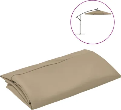 Obrázok produktu pre vidaXL Náhradný poťah pre slnečník Traffic Light Taupe 300 cm