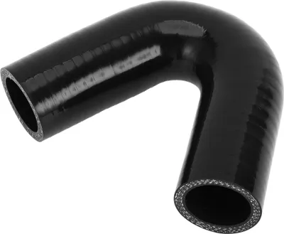 Produktbild von 1 Stück 30mm/1,18" ID 90mm/3,54" Länge 135 Grad Schwarzer Autosilikonschlauch Kühlmittelschlauch Universal
