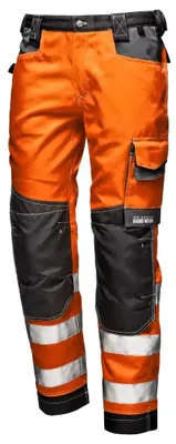 Produktbild von Sir Safety RUSH Warnschutzhose Herren mit Cordura Knieverstärkung und Reflexstreifen, 54, HI-VIS ORANGE