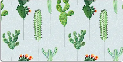Produktbild von Schreibtischmatte Tischunterlage 100x50 cm Mauspad - Kakteen
