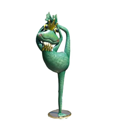 Produktbild von Schöner Frosch Frederik für den Garten zur Dekoration, aus Metall Neu, Tierfigur zur Gartengestaltung 02-24012