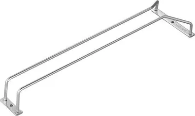 Productafbeelding van Wijnrek van roestvrij staal - Ophangrek voor wijnglazen - Bar - Keuken - 34,5*11,3*5,5 cm - RVS - zilver