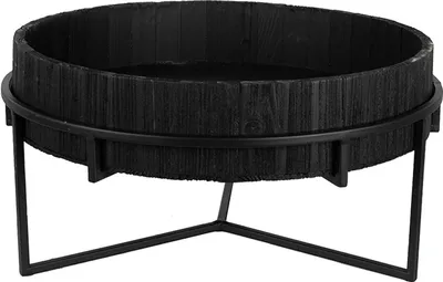Productafbeelding van Clayre & Eef 65173 Bijzettafeltje, zwart, Ø 41x20 cm