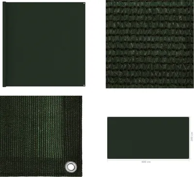 Immagine prodotto di vidaXL Tappeto da tenda 200x400 cm verde scuro - Tappeto da tenda - Tappeti da tenda - Tappeto da campeggio - Tappeti da campeggio