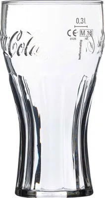 Produktbild von 12 Coca Cola Gläser Glas Konturgläser Konturglas Ohne Füllstrich 0,3 Liter