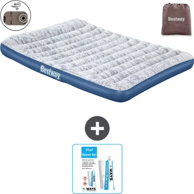 Produktbild von Bestway Luftmatratze - 2-Personen - 152 x 203 x 30 cm - Blau - Inklusive Zubehör