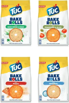 Produktbild von Testpaket Tuc Bake Rolls, dünne Knusperbrötchen 4x 150 g