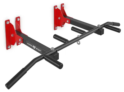 Obrázek produktu pro Univerzální posilovací tyč Marbo Sport pro montáž na stěnu nebo strop s držákem na boxovací pytel MH-D202 2.0