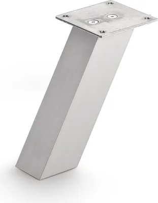 Imagen del producto de Naber Kreta 1, soporte inclinado, color acero inoxidable, 190 mm - Elemento de soporte/sujeción