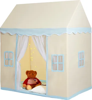 Produktbild von VEVOR Kinderspielzelt, Kinderzelt für Kinder von 1–5 Jahren, Kleinkinderzelt mit Matte und Zeltlampe, Zelt für Kinder mit Fenstern für drinnen und draußen, Spielhaus-Burgzelt