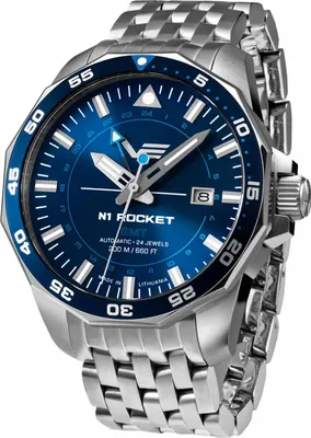 Produktbild von Herrenuhr VOSTOK EUROPE NH34-225A712B in Marineblau, limitierte Auflage.