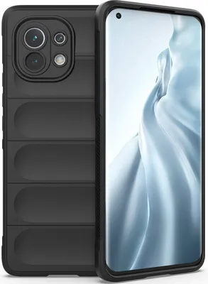 Produktbild von Xiaomi Mi 11 Hülle, Weich TPU Silikon Stossfest Anti-rutsch Schutzhülle für Xiaomi Mi 11 Schwarz