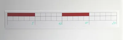 Produktbild von Zahlenstrahlband Universal 20 1m magn. wieder beschreibbar
