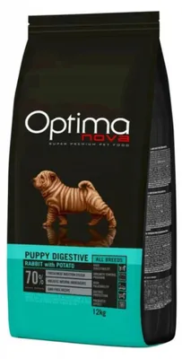 Zdjęcie produktu dla Sucha karma dla psa Optimanova Puppy Digestive Rabbit & Potato 12kg