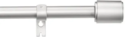 Produktbild von A. Basics Ausziehbare Gardinenstange mit Endkappen, 19 mm Durchmesser, 183 bis 3