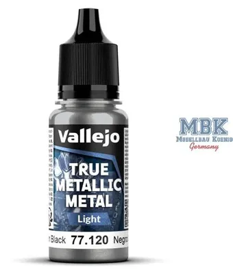 Imagen del producto de Vallejo VA77120, pintura metálica "Metal Light" –  Obsidiana