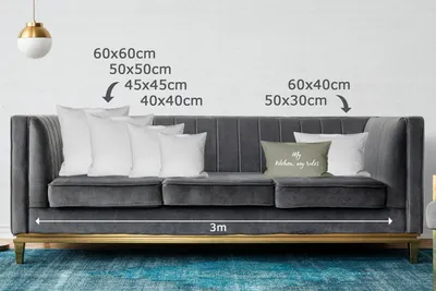 Produktbild von MuchoWow® Zierkissen Sofakissen Wohnzimmer Dekokissen 50x30 cm Meine Küche, meine Regeln - Sprichwörter - Zitate - Wohnzimmerdekoration - Polster mit Photo
