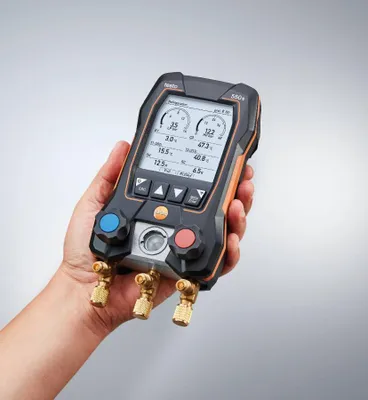 Image de Kit standard 550S avec flexibles maniflod électronique intelligent - TESTO - 0564 5504