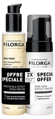Immagine prodotto di Filorga Duo Skin-Prep Olio 150 ml e Mousse 150 ml
