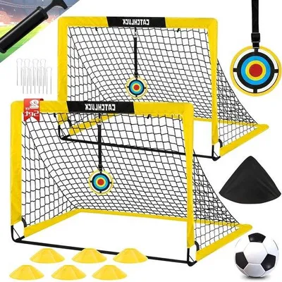 Produktbild von Famanu Fußballtor für den Garten - Pop-Up Fußballtor Set mit Fußball