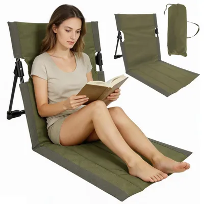 Produktbild von Outdoor Sitzkissen mit Rückenlehne für Strand und Camping