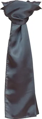 Immagine prodotto di Sciarpa di raso da donna - Colore: Grigio - Dimensioni: 120 x 25cm