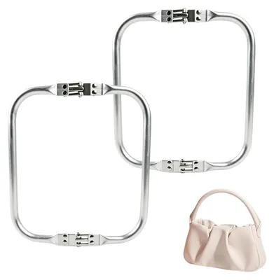 2 Alu-Innenrohrrahmen 20x9 cm für Handtaschen