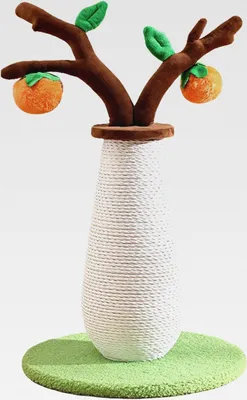 Produktbild von Kratzbaum für Katzen | Katzenbaum in Khaki-Form für Kätzchen – Kratzbaum für den Innen- und Außenbereich, für Apartment, mentale Stimulation und Stressabbau