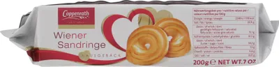 Produktbild von Coppenrath Wiener Sandringe Hausgebäck 200g (MHD:01.08.2024)