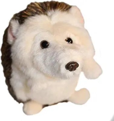 Produktbild von Uni-Toys „Igel“ braun: Plüschtier sitzend, Größe: 13cm