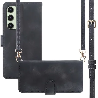 Imagen del producto de Funda Tipo Libro con Cuerda para Samsung Galaxy S24 FE -