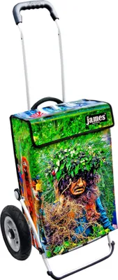 Produktbild von James Einkaufstrolley - VOGEL-GRYFF - stabiler Einkaufswagen mit individuellem Design - mehrfarbig: bunt in Ausführung: Royal-Luftraeder