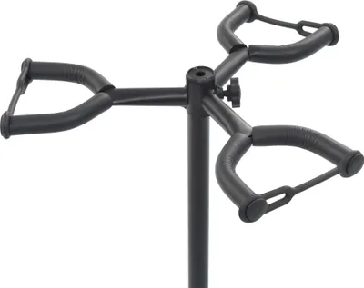 Image de vidaXL Pied de guitare noir acier