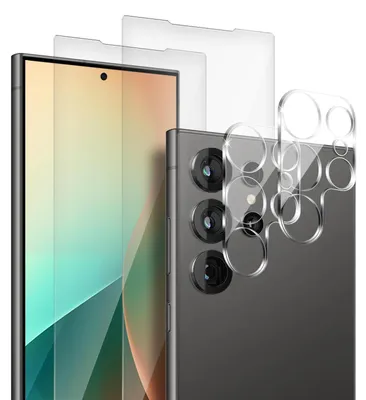 Produktbild von 2x Display + Kamera Glas für Samsung Galaxy S25 Ultra Displayschutz Kameraschutz Panzerfolie Displayglas Kameraglas 9H Schutzglas