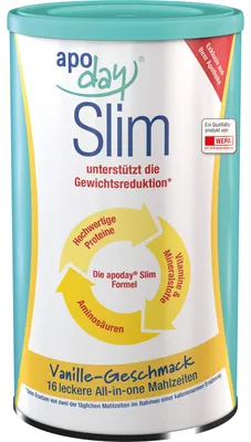 Image de Apoday Slim poudre au goût de vanille soutient la réduction de poids, 450 g de poudre