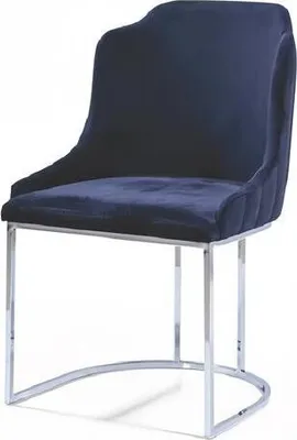 Obrázek produktu pro Čalouněná židle Moderní design Textilní židle Modrá jídelna nábytek