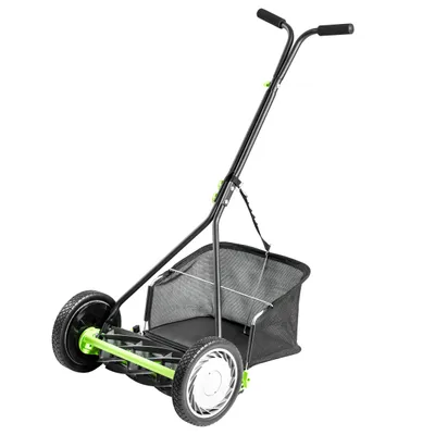 Produktbild von Earthwise Spindelmäher 9 Klingen 16" mit abnehmbaren Fangkorb & mit Höhenverstellung