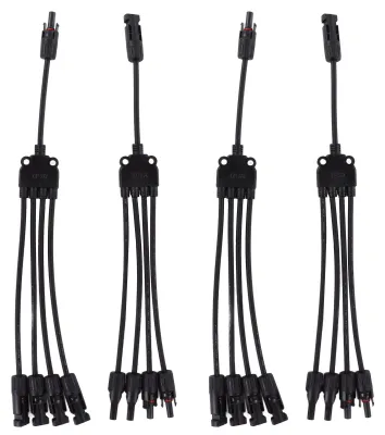 Obrázek produktu pro 2 kusy solárních panelů, fotovoltaika, kabel pro paralelní zapojení, adaptér PV, kabel s konektory (samec/samice), stupeň krytí IP67, 1000 V DC, typ LTY4