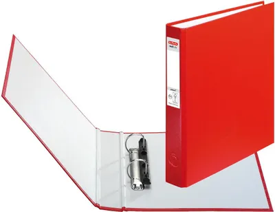 Produktbild von 10x Herlitz Ringbuch / DIN A5 mit 2-Ringe / Farbe: rot