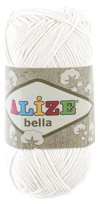 Produktbild von 100g ALIZE BELLA uni, Baumwoll-Strickgarn / Häkelgarn, Farbwahl