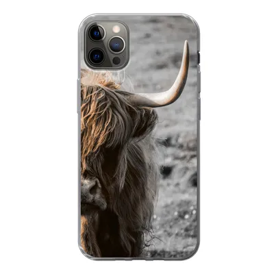 Produktbild von MuchoWow® Handyhülle Schutzhülle Hülle für iPhone 13 Pro Max Schottische Highlander - Kühe - Natur Silikon Softcase Handy Hülle - Mobiltelefon