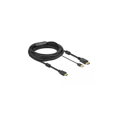 Produktbild von DeLOCK HDMI zu DisplayPort Kabel 4K 30 Hz 7 m, 7 m, HDMI Typ A (Standard), DisplayPort + USB Type-A, Männlich, Männlich, Gerade