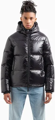 Produktbild von Armani Exchange Gewebte Daunenjacke, Schwarz S