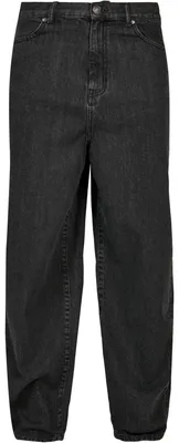 Productafbeelding van Urban Classics - "90's" jeans voor heren, model TN701 (36R), zwart, met een "acid wash" effect