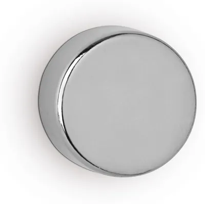 Obrázok produktu pre MAUL Magnet okrúhly 4 ks 12 kg oceľový kovový neodýmový magnetický Ø 2 x 1 cm strieborný
