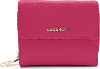 Produktbild von Lazarotti Leder Geldbörse Bologna Leather Wallet With 8 Card Slots Hot Pink