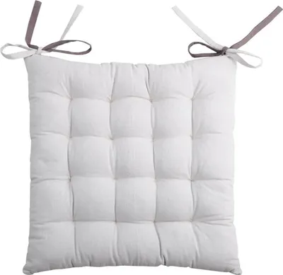 Image de Coussin de chaise DUO COLOR gris foncé/gris clair 40x40x4 cm France (prix pour 1 pièce)