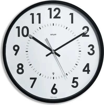 Obrázok produktu pre CEP 2115250011 Nástenné hodiny, Ø 30 cm, rádiom riadené, čierne