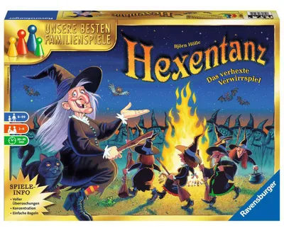 Produktbild von Ravensburger Spiel Hexentanz Brettspiel -Walpurgisnacht am Blocksberg - für 3-6 Spieler